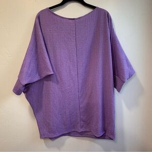 White Birch Purple Dolman Sleeve Tunic